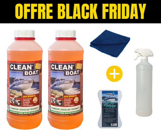 OFFRE BLACK FRIDAY : KIT CLEAN BOAT SPECIAL CARENE + 3 ACCESSOIRES OFFERTS