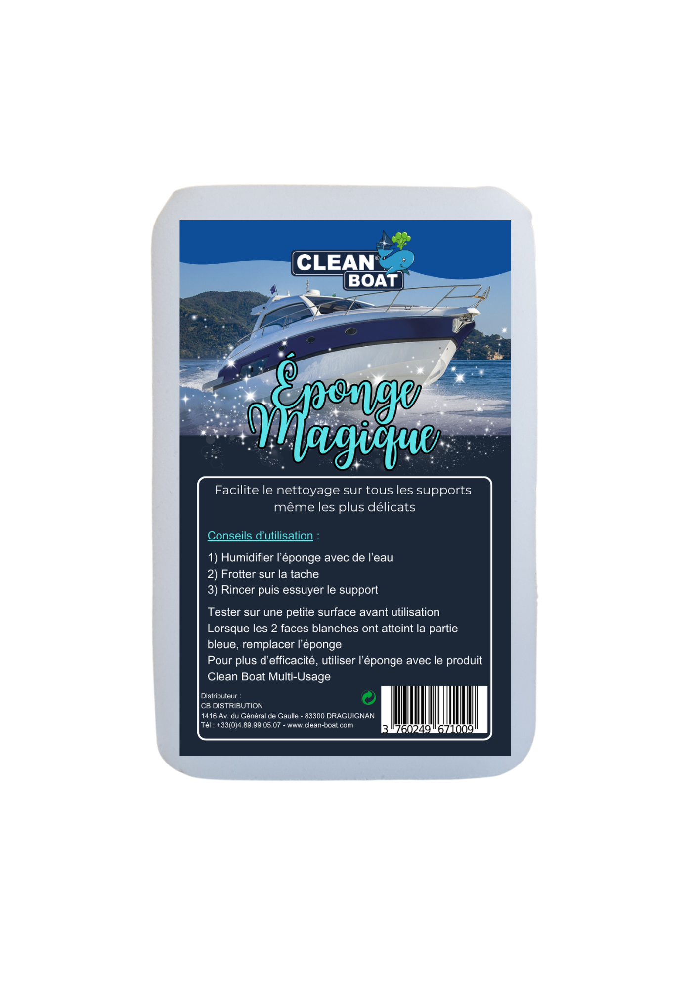 Eponge magique Clean Boat nettoyage bateau