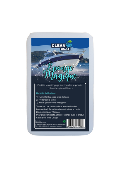 Eponge magique Clean Boat nettoyage bateau